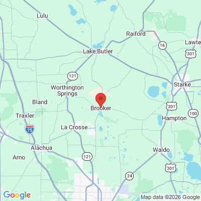 Map to  office in Brooker, FL