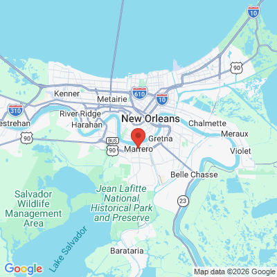 Map to  office in Marrero, LA