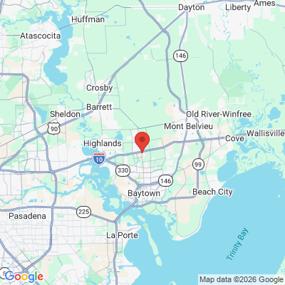 Map to  office in Baytown, TX