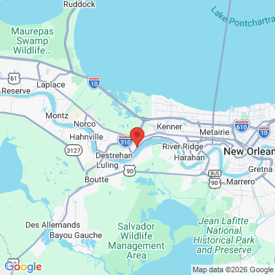 Map to  office in Saint Rose, LA