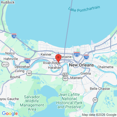 Map to  office in Harahan, LA