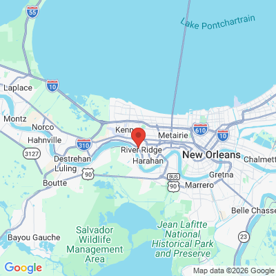 Map to  office in River Ridge, LA