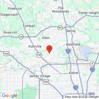Map to Northwest Houston Prosthodontics office in Houston, TX