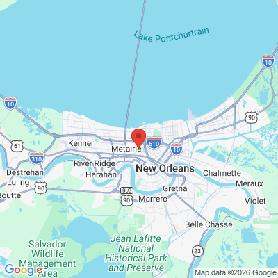 Map to  office in Metairie, LA