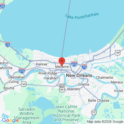 Map to  office in Metairie, LA