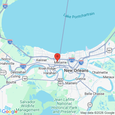 Map to  office in Metairie, LA