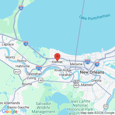 Map to  office in Kenner, LA