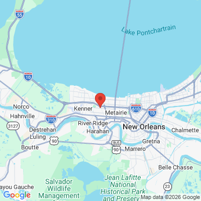 Map to  office in Metairie, LA