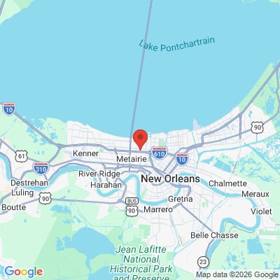 Map to  office in Metairie, LA