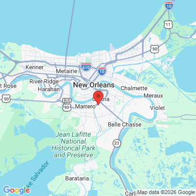 Map to  office in Harvey, LA