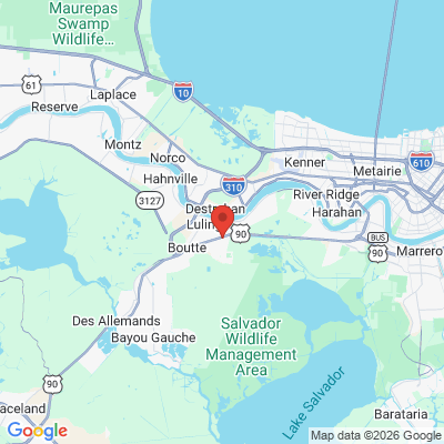Map to  office in Luling, LA