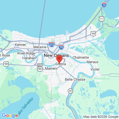 Map to  office in Gretna, LA