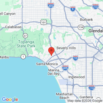 Map to Center For Holistic Dentistry office in Los Angeles, CA