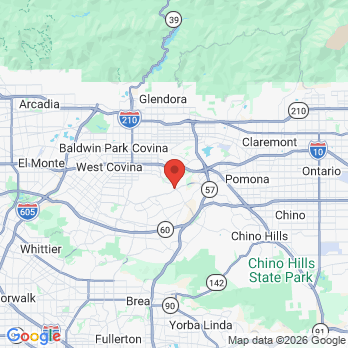 Map to Office Moved to 888 S. Brea Canyon Rd, #230 Diamond Bar office in Walnut, CA