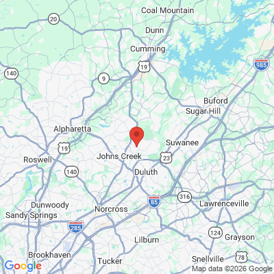 Map to  office in Johns Creek, GA