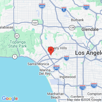 Map to Westwood Family Dental office in Los Angeles, CA