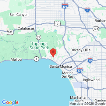 Map to Pacific Palisade Dentistry office in Pacific Palisades, CA