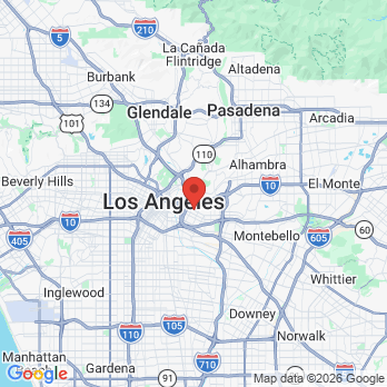Map to Dental Community Clinic office in Los Angeles, CA