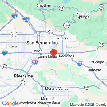 Map to Loma Linda Pediatric Dentistry office in Loma Linda, CA