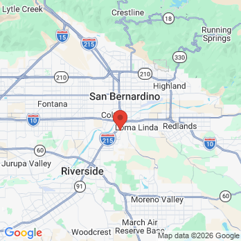 Map to NOMI LEE DDS INC office in Colton, CA