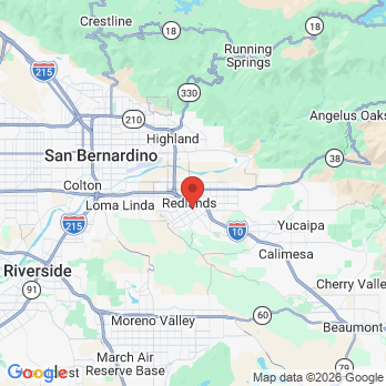Map to Henry W. Mercado DDS office in Redlands, CA