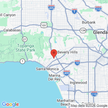 Map to Brentwood Dental Spa office in Los Angeles, CA