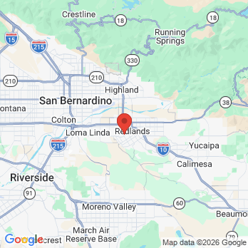 Map to Brenna Hamrick-Stotts, DDS inc office in Redlands, CA