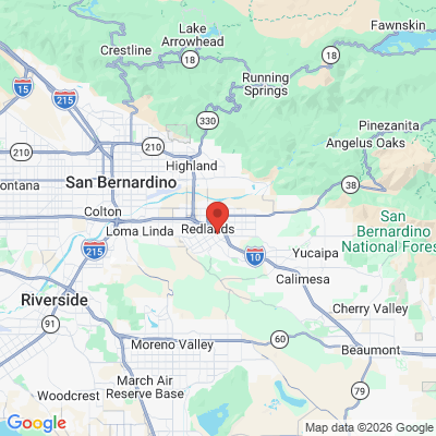 Map to  office in Redlands, CA