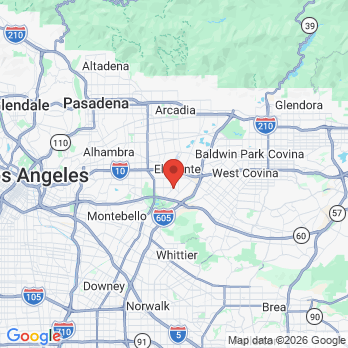 Map to Healthy Smiles of El Monte office in South El Monte, CA