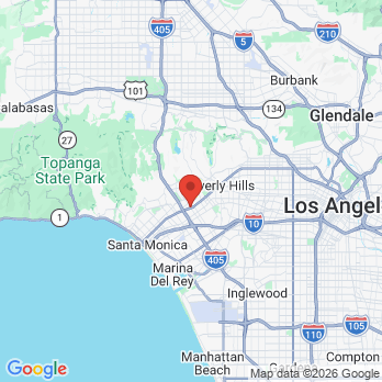 Map to Cosmetic Dental of Westwood office in La, CA
