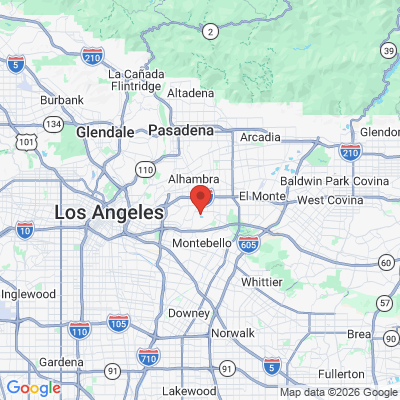 Map to  office in Monterey Park, CA