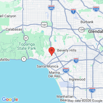 Map to Mead James M DDS office in Los Angeles, CA