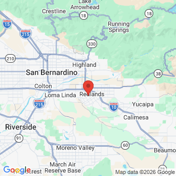 Map to Tobias Mayanard DDS, Inc office in Redlands, CA