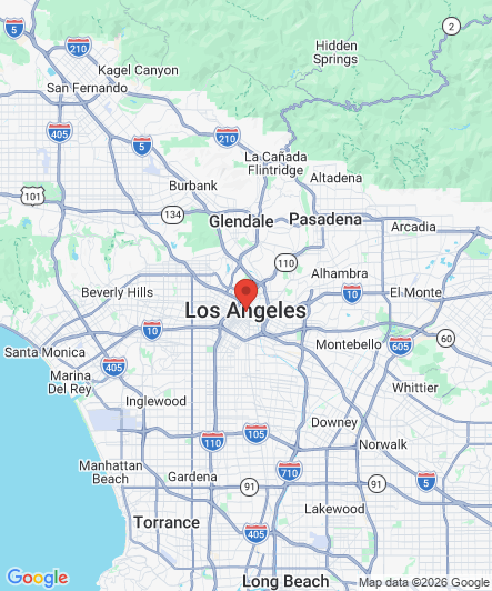 Map to Princess Dental Staffing Agency office in Los Angeles, CA