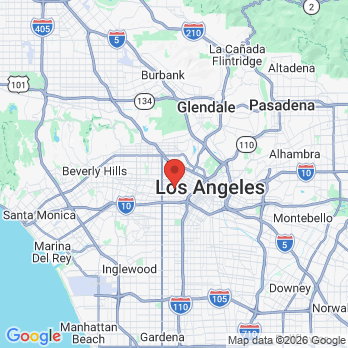 Map to Top Implant Center office in Los Angeles, CA
