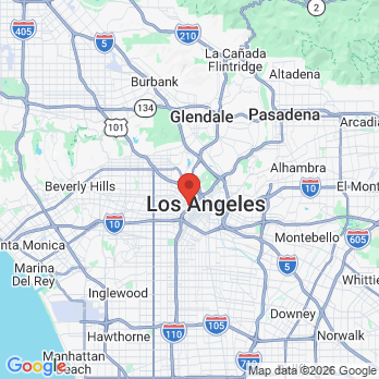 Map to  Downtown Endodontics office in Los Angeles, CA