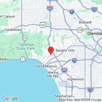 Map to Jon Marashi, DDS office in Los Angeles, CA