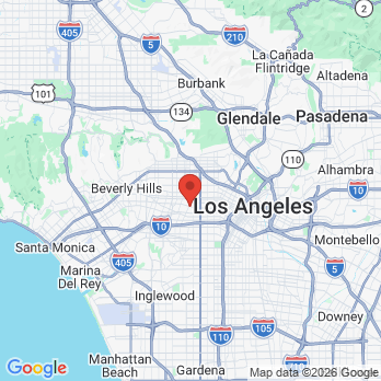 Map to Olympic Boston Dentistry office in Los Angeles, CA