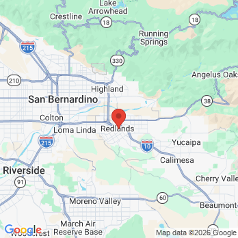 Map to Conrad P. Lucero  office in Redlands, CA