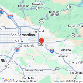 Map to Karin Hatami DDS office in Redlands, CA