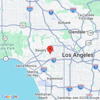 Map to Blue Pearl Dentistry office in Los Angeles, CA