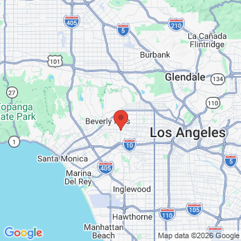 Map to Blue Pearl Dentistry office in Los Angeles, CA