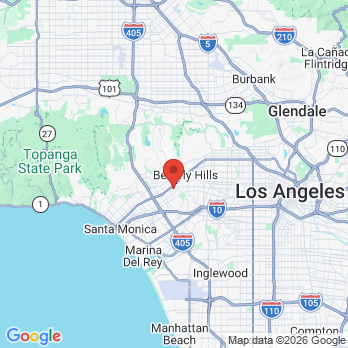 Map to Two Front office in Century City, CA