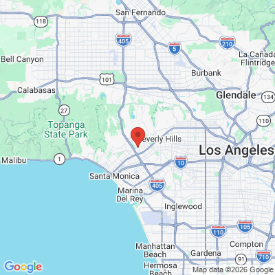 Map to Westwood Kids Dental  office in Los Angeles, CA
