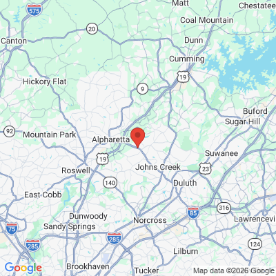 Map to  office in Alpharetta, GA