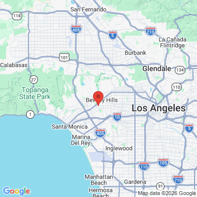 Map to Century Smile Maker office in Los Angeles, CA