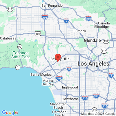 Map to Danielle Akry, DDS office in Los Angeles, CA