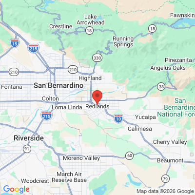 Map to  office in Redlands, CA