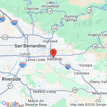 Map to Packing House Dental & Orthodontics office in Redlands, CA