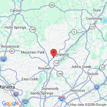 Map to Mitzi Morris, DMD, PC office in Roswell, GA